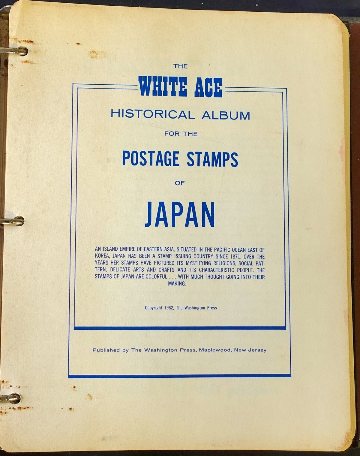 Japan Stamp Collection White Ace Album Mint & Used 1955-1964 ZAYIX