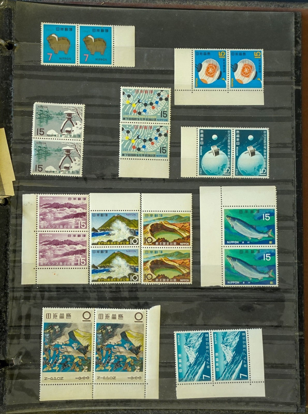 Japan Stamp Collection White Ace Album Mint & Used 1955-1964 ZAYIX