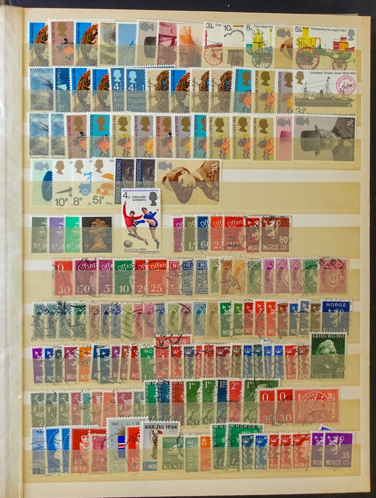 World Wide Stamp Collection Stockbook Mint & Used Estimated 3500 Stamps ZAYIX