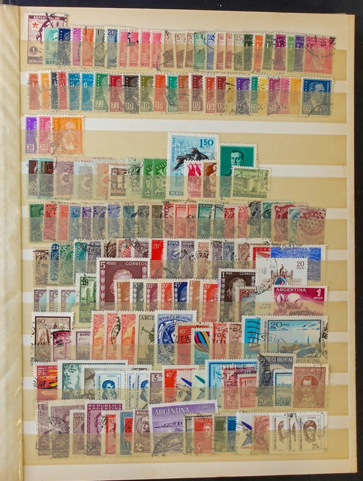 World Wide Stamp Collection Stockbook Mint & Used Estimated 3500 Stamps ZAYIX
