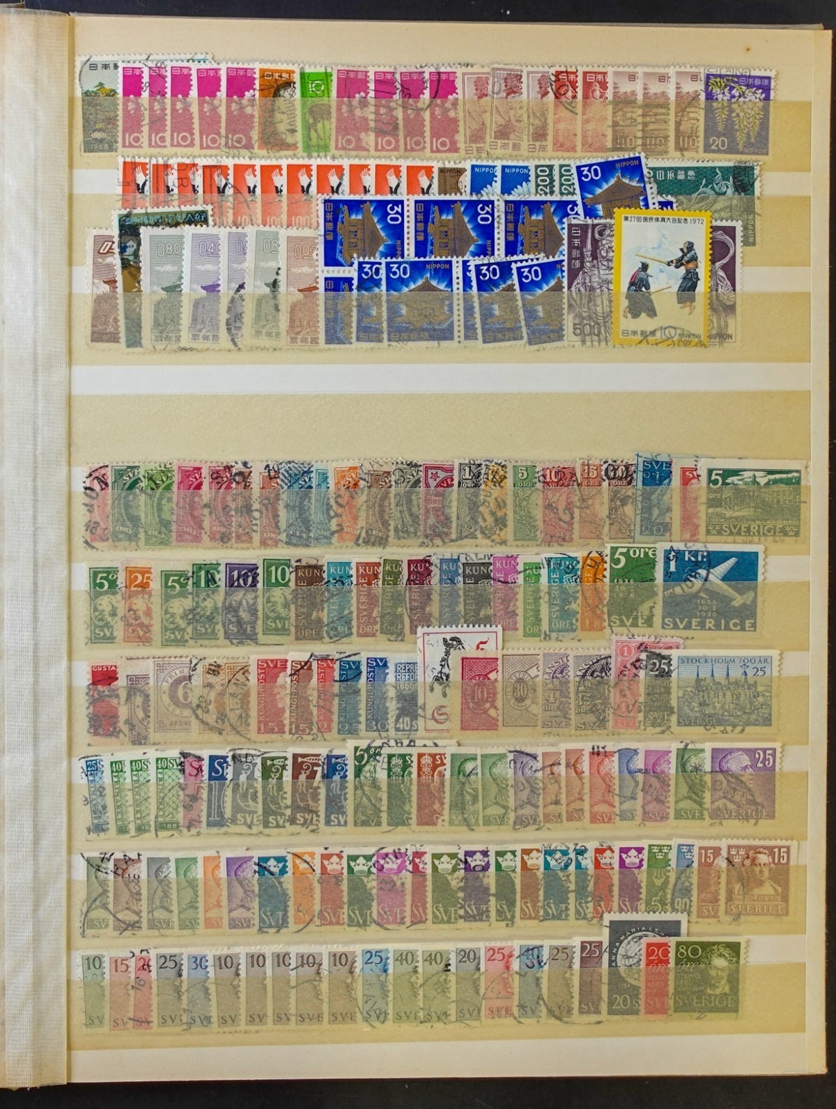 World Wide Stamp Collection Stockbook Mint & Used Estimated 3500 Stamps ZAYIX