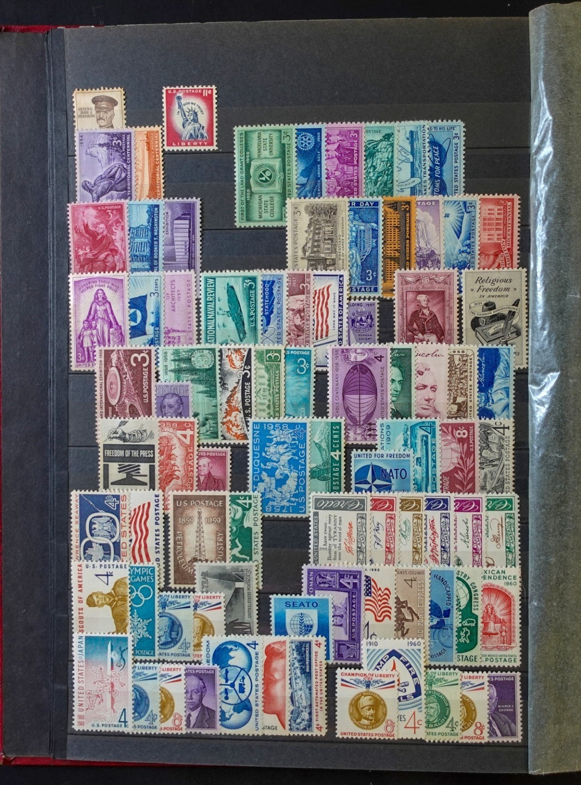 United States Stamp Collection Stockbook 22 Pages Mint & Used Stamps ZAYIX