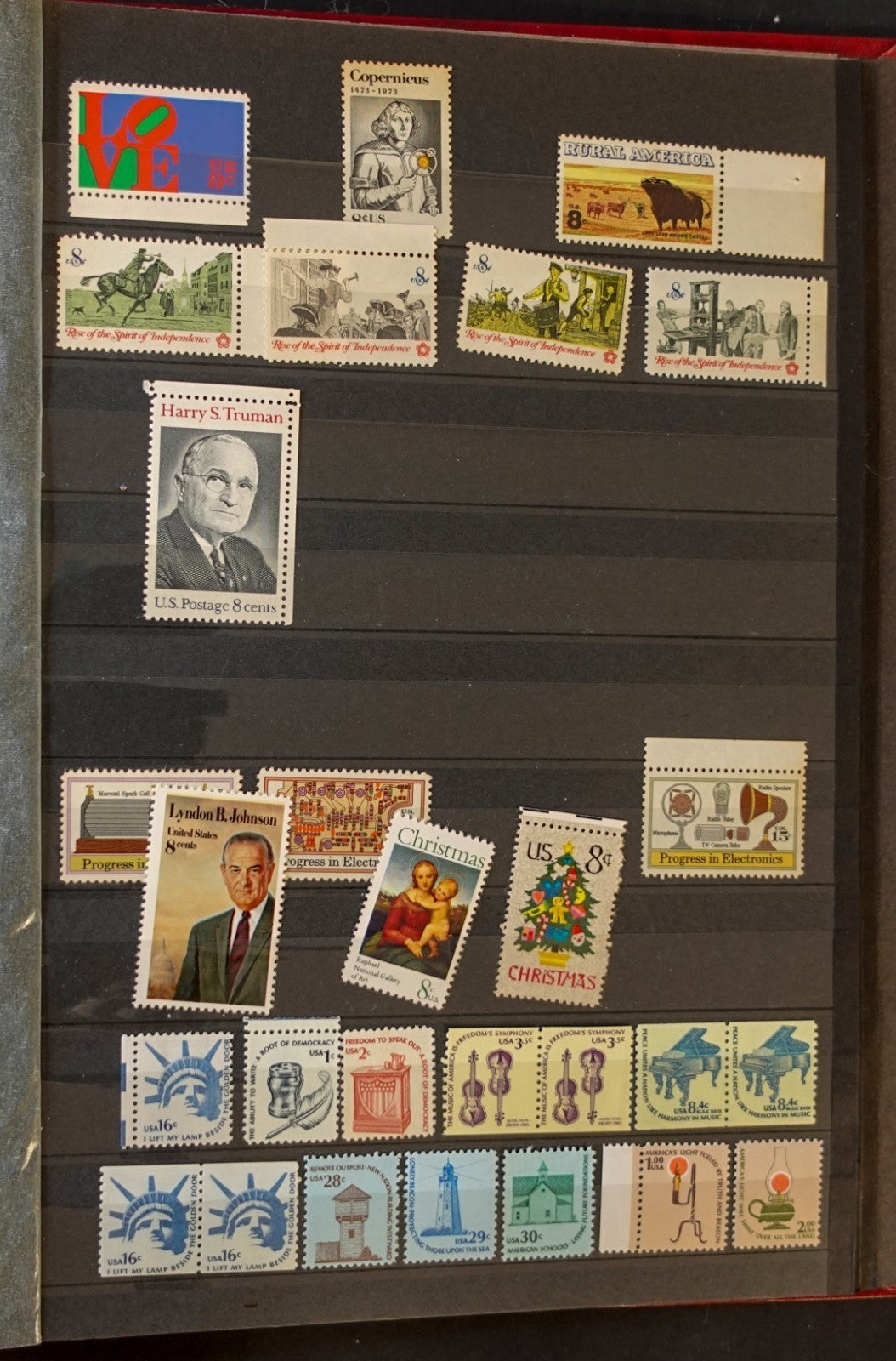 United States Stamp Collection Stockbook 22 Pages Mint & Used Stamps ZAYIX