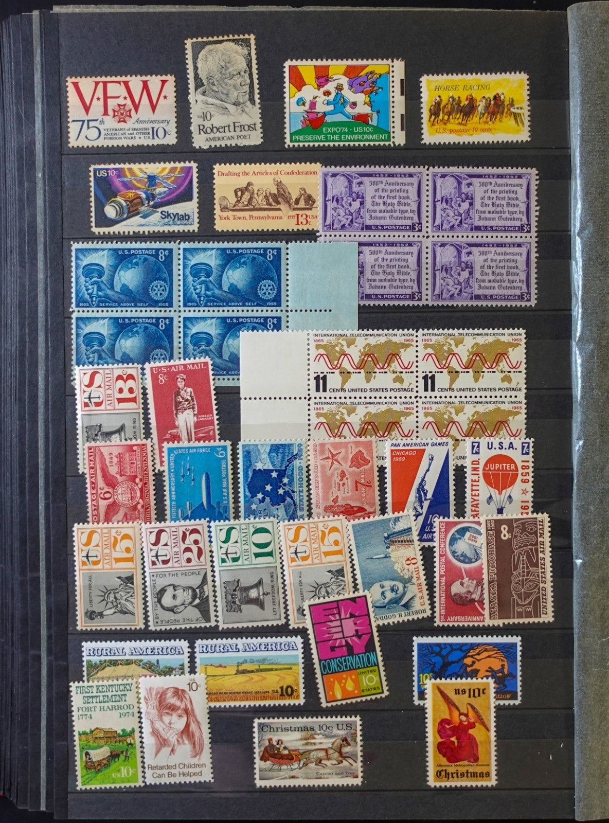 United States Stamp Collection Stockbook 22 Pages Mint & Used Stamps ZAYIX