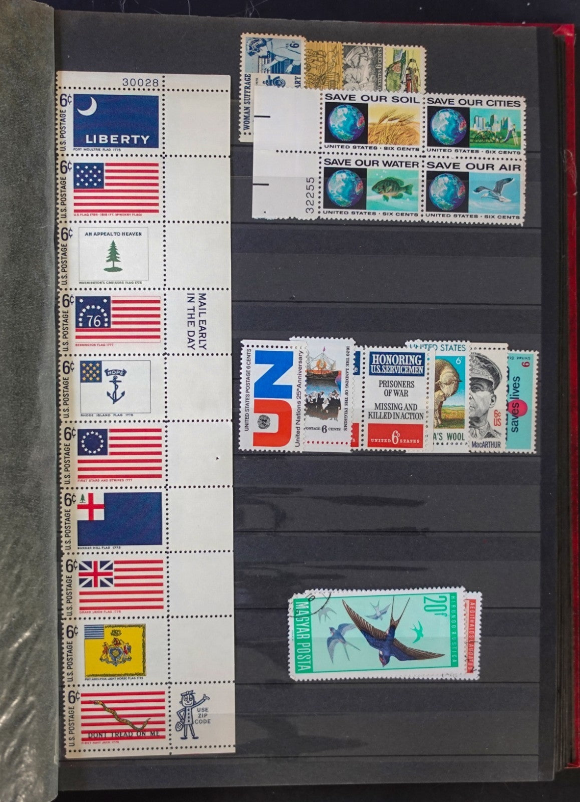 United States Stamp Collection Stockbook 22 Pages Mint & Used Stamps ZAYIX