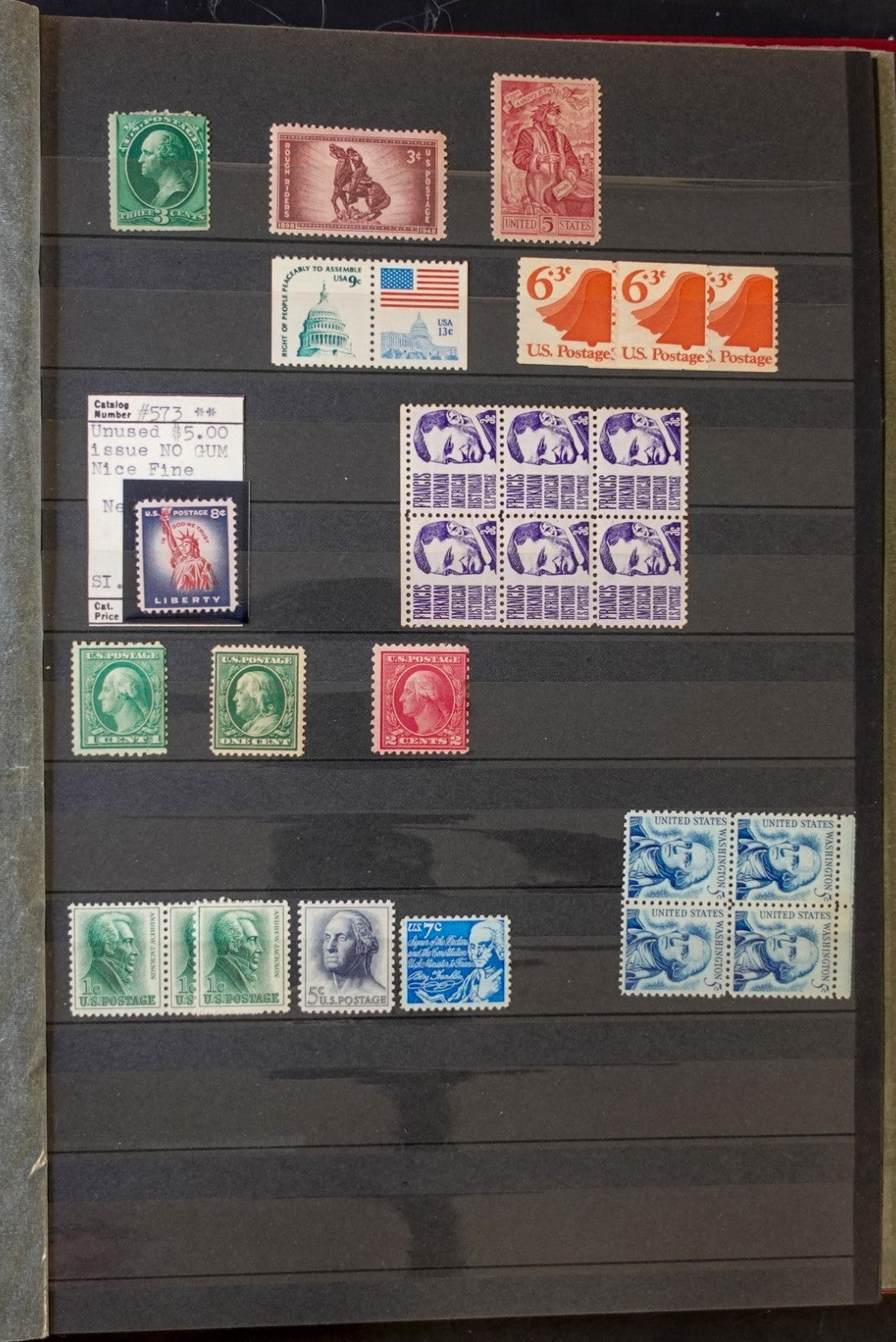 United States Stamp Collection Stockbook 22 Pages Mint & Used Stamps ZAYIX