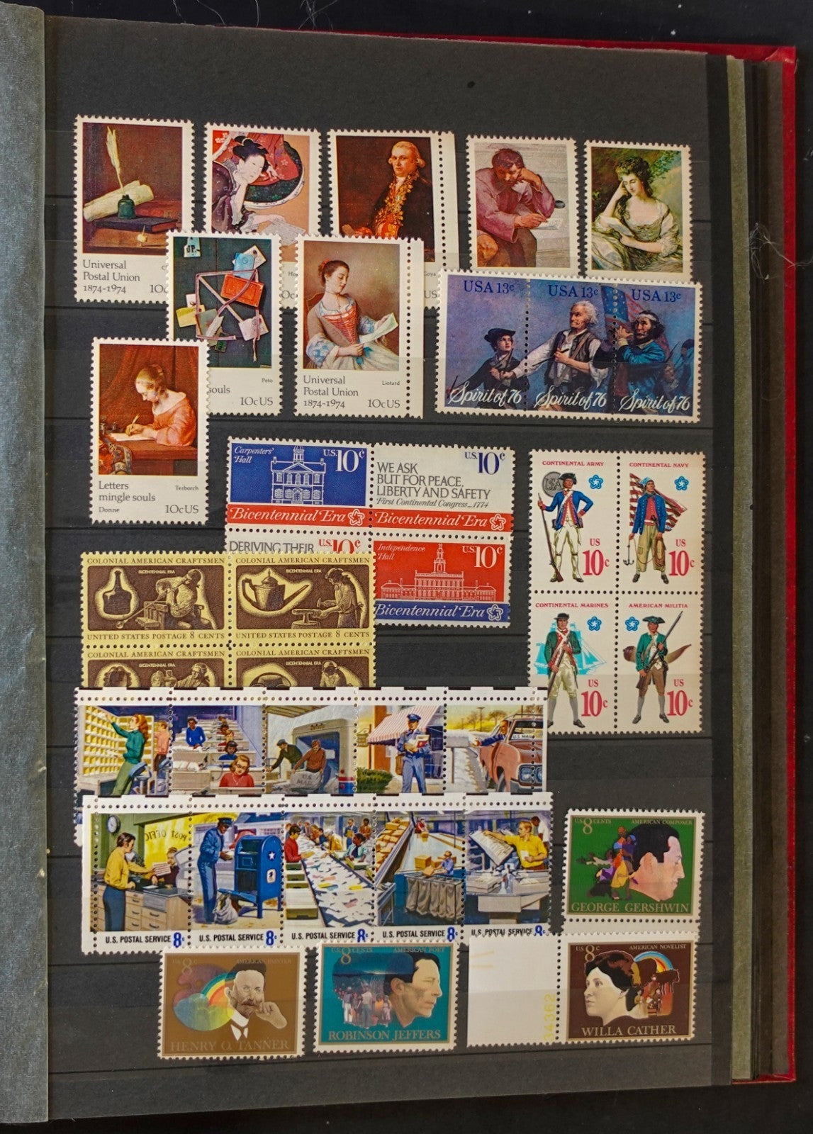 United States Stamp Collection Stockbook 22 Pages Mint & Used Stamps ZAYIX