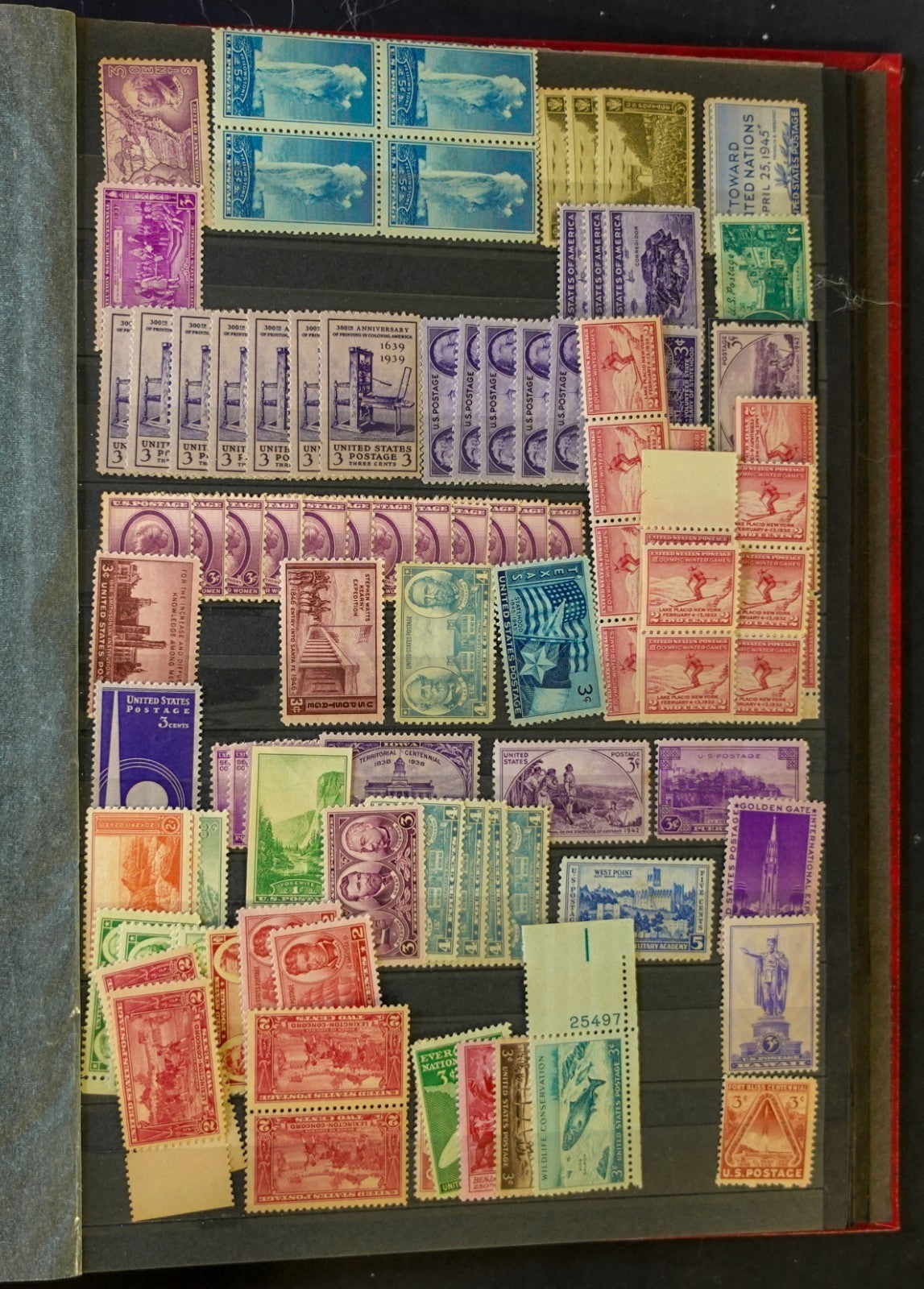 United States Stamp Collection Stockbook 22 Pages Mint & Used Stamps ZAYIX