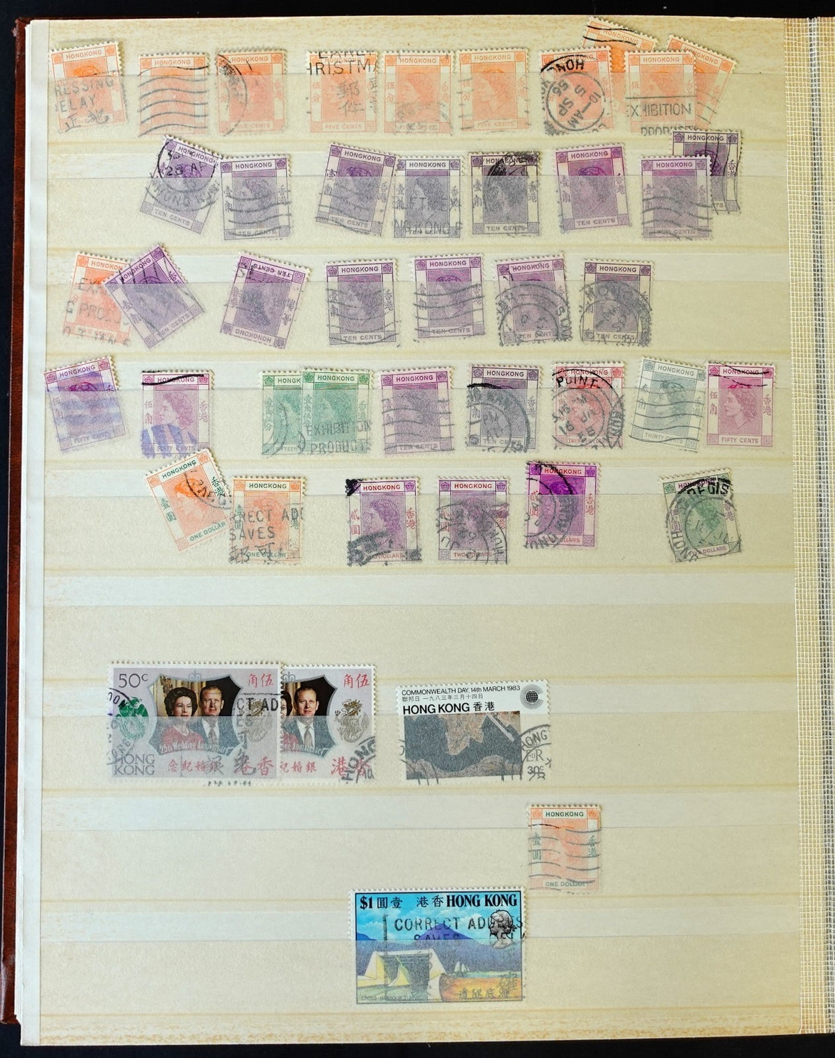 British Commonwealth & Hong Kong Stamp Collection Stockbook 700 Stamps ZAYIX