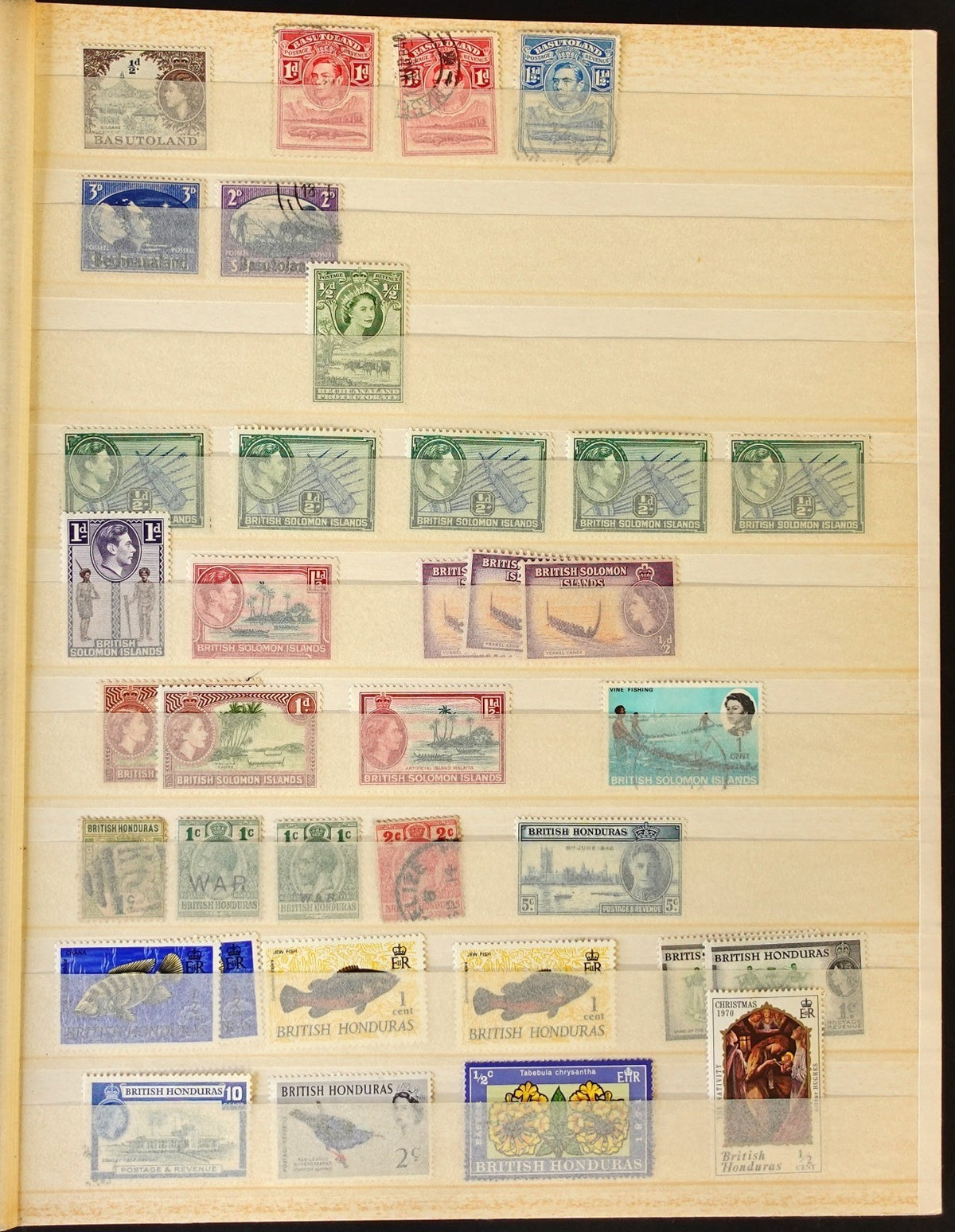 British Commonwealth & Hong Kong Stamp Collection Stockbook 700 Stamps ZAYIX