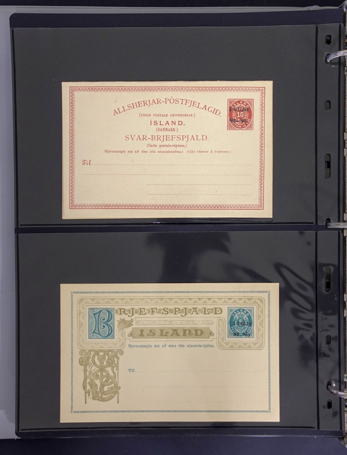 Iceland Specialized Postal Stationery Collection Í GILDI Cards Aerograms ZAYIX