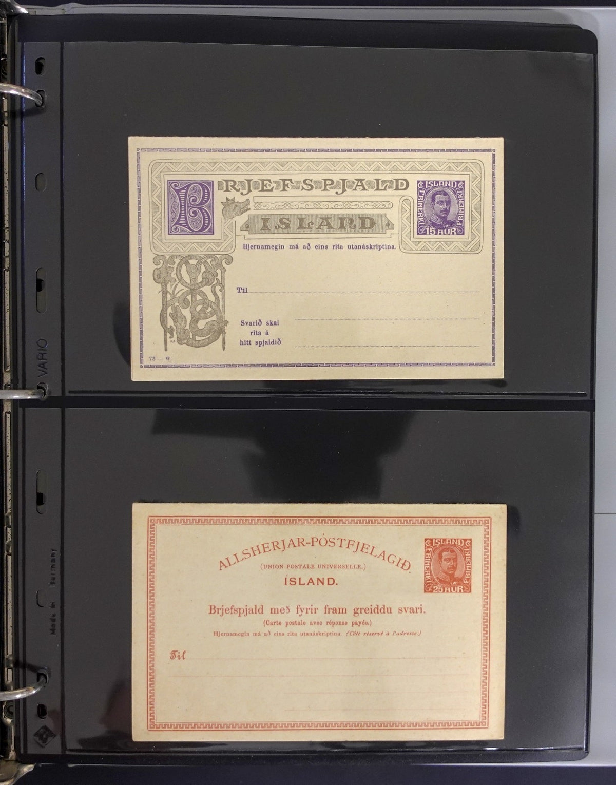 Iceland Specialized Postal Stationery Collection Í GILDI Cards Aerograms ZAYIX