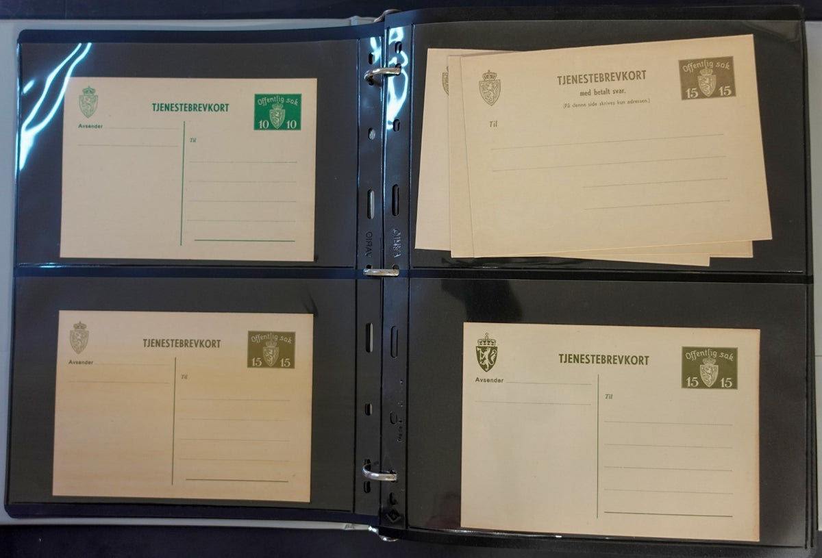 Norway Near-Complete Postal Stationery Collection 3 Binders 1870s-Modern ZAYIX