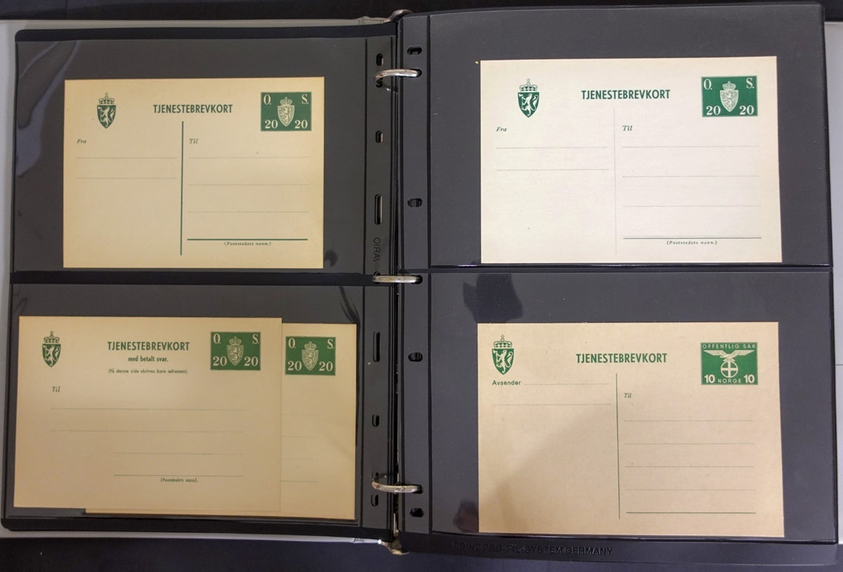 Norway Near-Complete Postal Stationery Collection 3 Binders 1870s-Modern ZAYIX