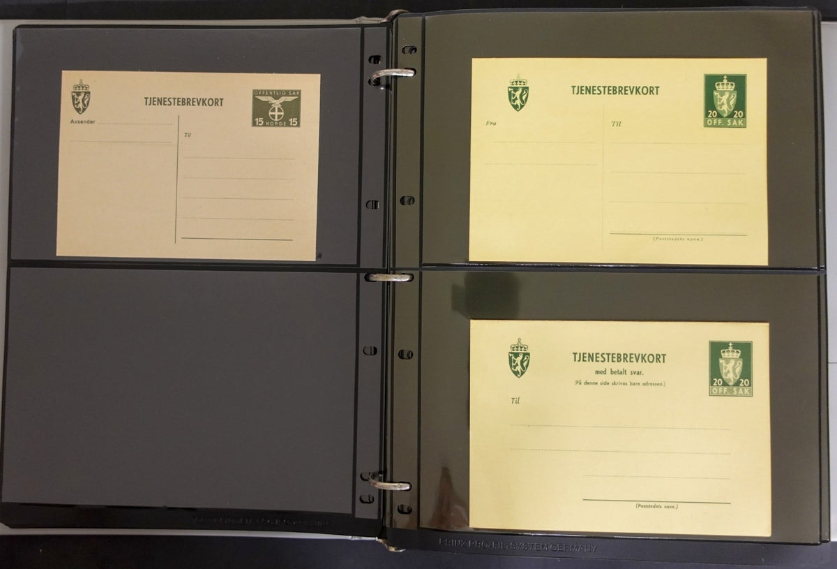 Norway Near-Complete Postal Stationery Collection 3 Binders 1870s-Modern ZAYIX
