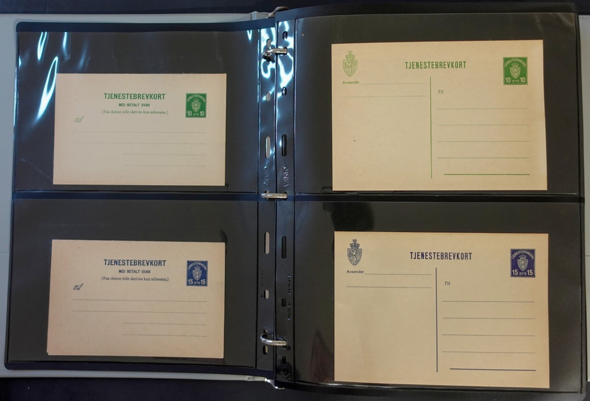 Norway Near-Complete Postal Stationery Collection 3 Binders 1870s-Modern ZAYIX