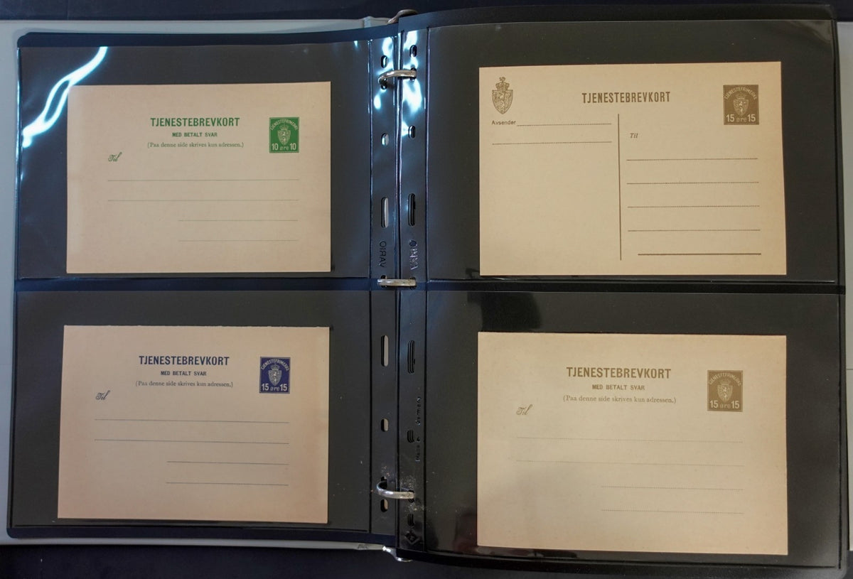 Norway Near-Complete Postal Stationery Collection 3 Binders 1870s-Modern ZAYIX