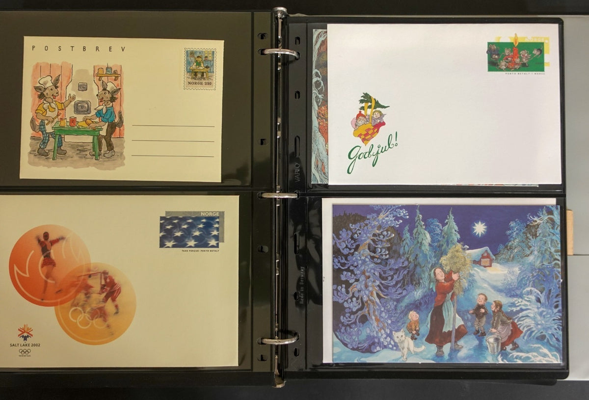 Norway Near-Complete Postal Stationery Collection 3 Binders 1870s-Modern ZAYIX