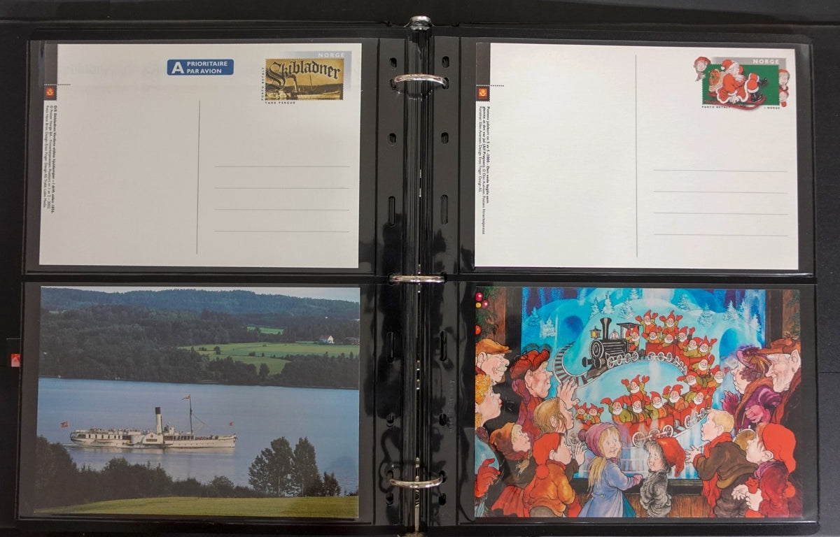 Norway Near-Complete Postal Stationery Collection 3 Binders 1870s-Modern ZAYIX
