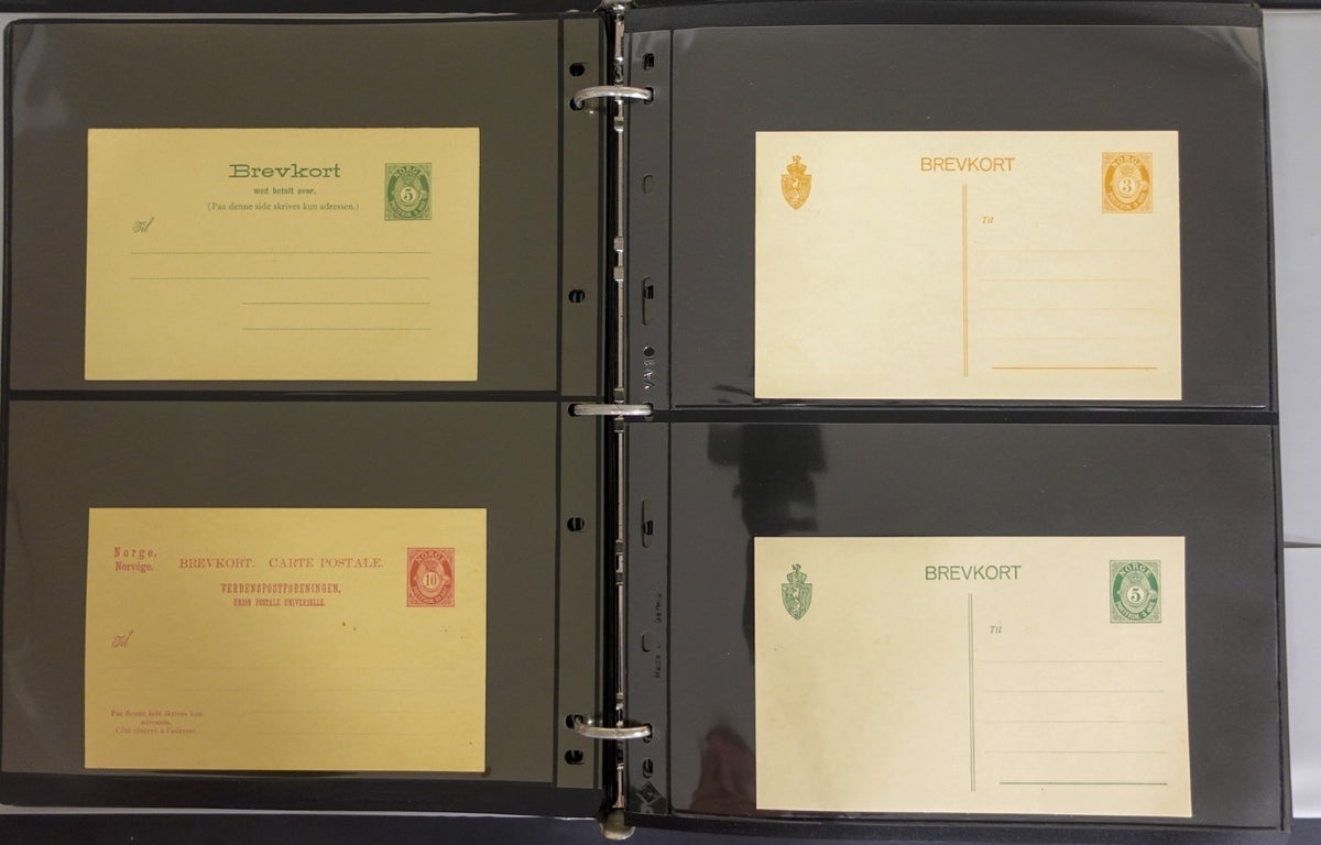 Norway Near-Complete Postal Stationery Collection 3 Binders 1870s-Modern ZAYIX