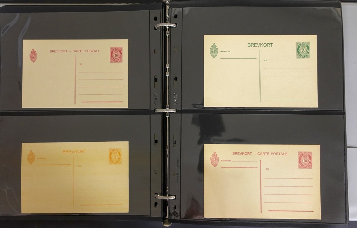 Norway Near-Complete Postal Stationery Collection 3 Binders 1870s-Modern ZAYIX