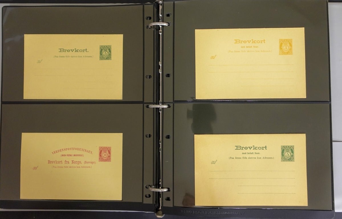 Norway Near-Complete Postal Stationery Collection 3 Binders 1870s-Modern ZAYIX