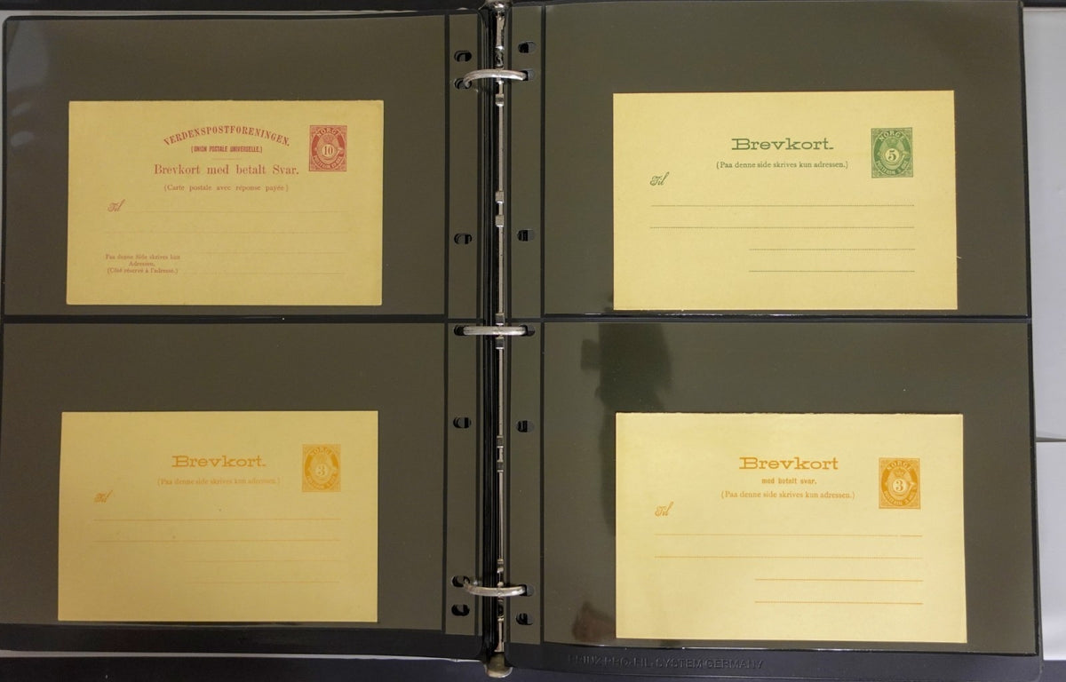 Norway Near-Complete Postal Stationery Collection 3 Binders 1870s-Modern ZAYIX