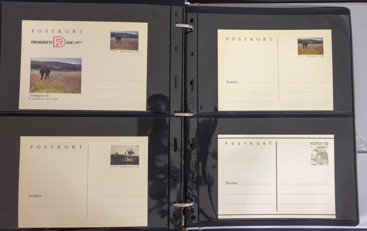 Norway Near-Complete Postal Stationery Collection 3 Binders 1870s-Modern ZAYIX