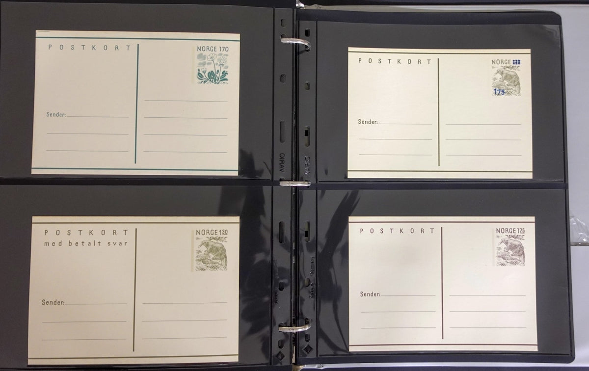 Norway Near-Complete Postal Stationery Collection 3 Binders 1870s-Modern ZAYIX