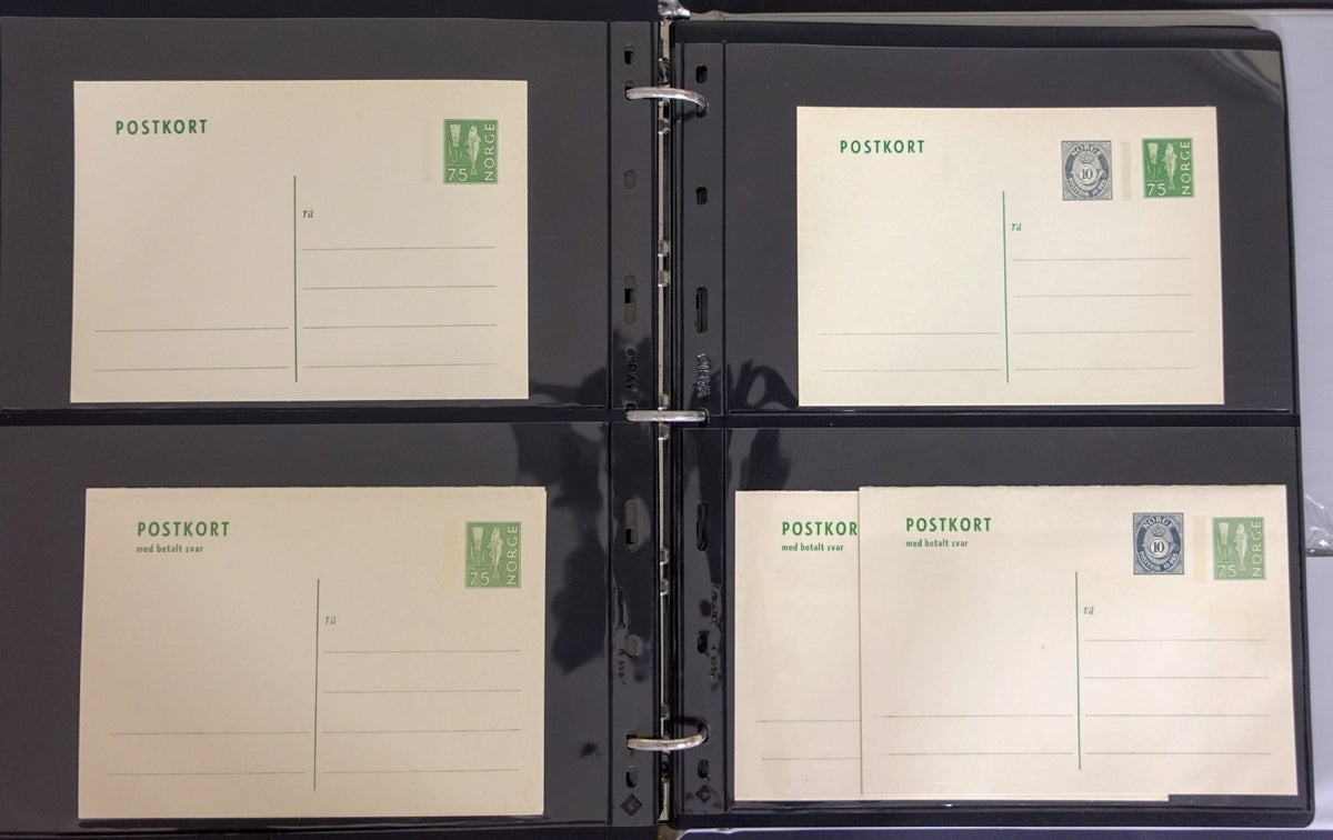 Norway Near-Complete Postal Stationery Collection 3 Binders 1870s-Modern ZAYIX