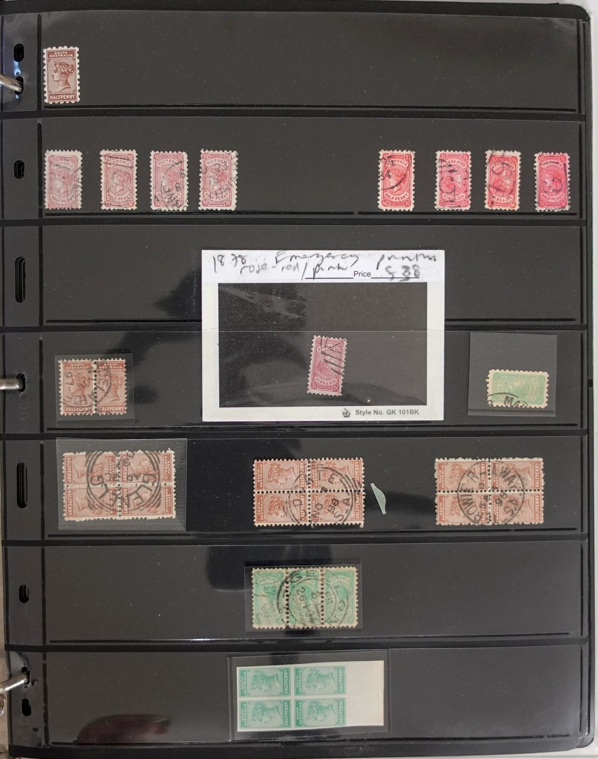 Australia Bantam Issues South Australia & Victoria Stamp Collection Album ZAYIX