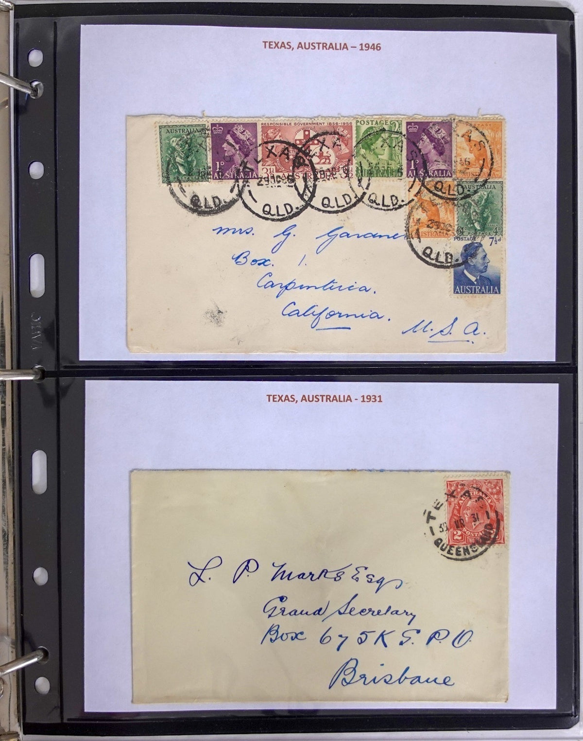 Australia Bantam Issues South Australia & Victoria Stamp Collection Album ZAYIX