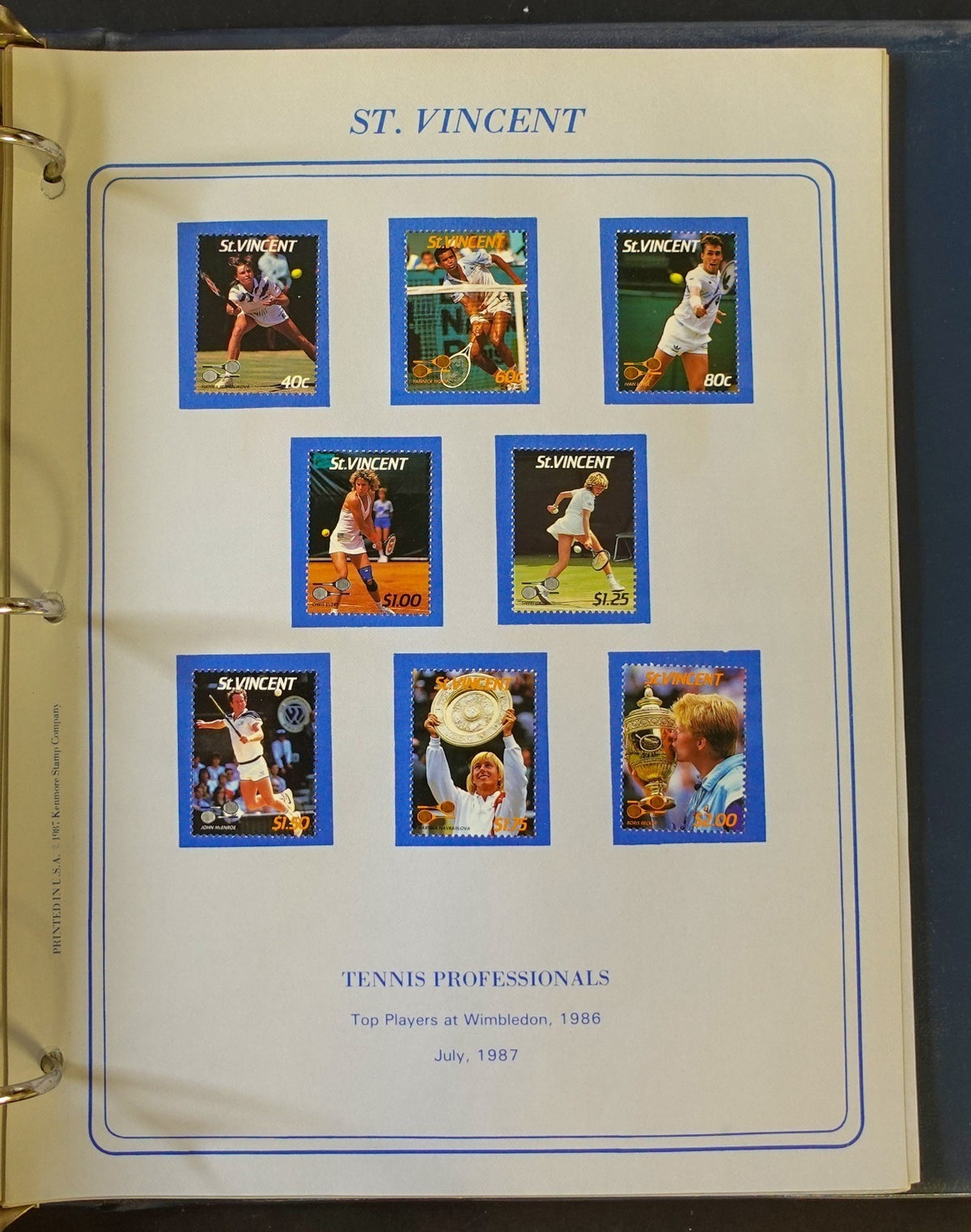 World New Issues Stamp Collection Album Mint Hinged 1984-1988 ZAYIX