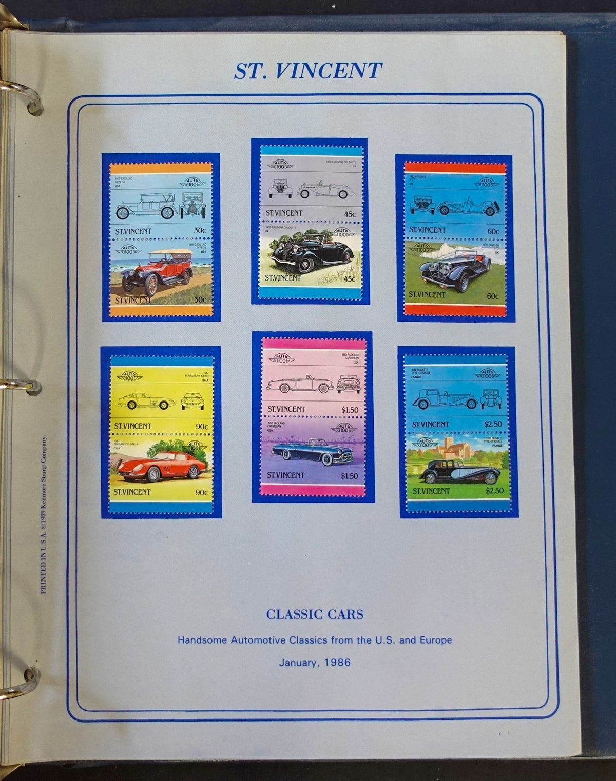 World New Issues Stamp Collection Album Mint Hinged 1984-1988 ZAYIX