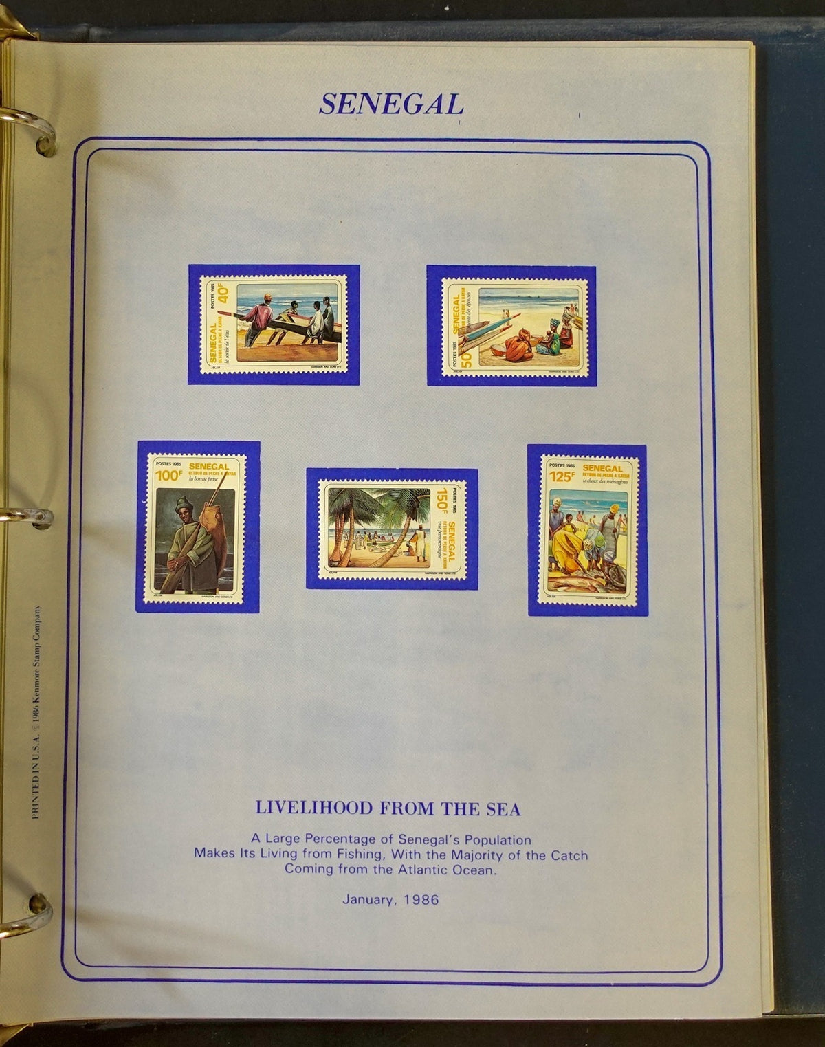 World New Issues Stamp Collection Album Mint Hinged 1984-1988 ZAYIX