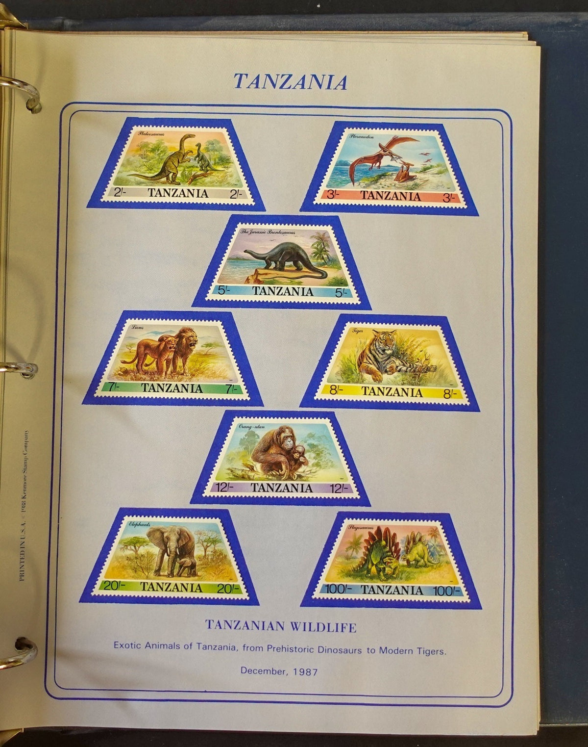 World New Issues Stamp Collection Album Mint Hinged 1984-1988 ZAYIX