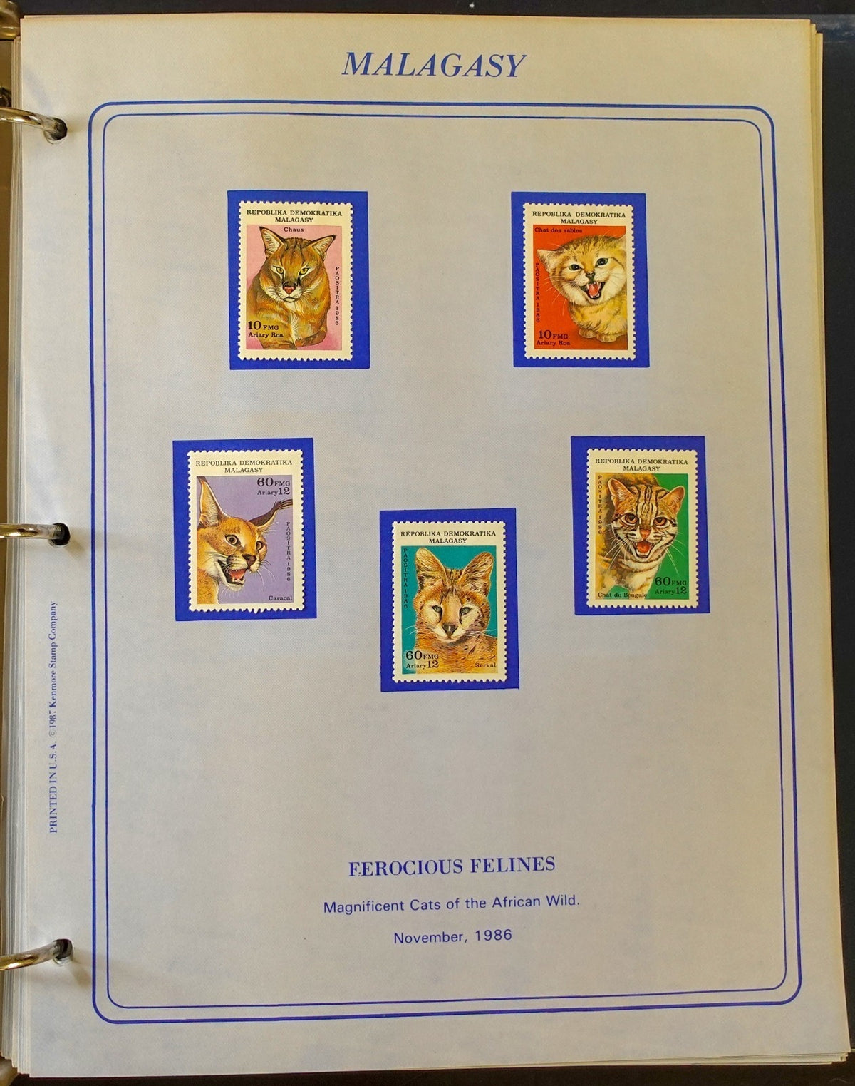 World New Issues Stamp Collection Album Mint Hinged 1984-1988 ZAYIX