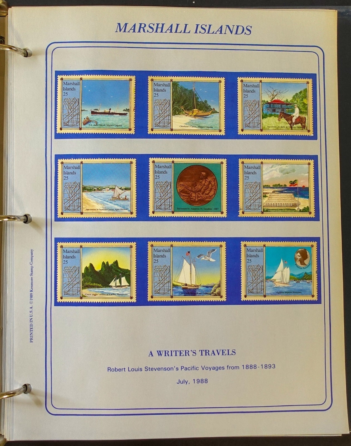 World New Issues Stamp Collection Album Mint Hinged 1984-1988 ZAYIX