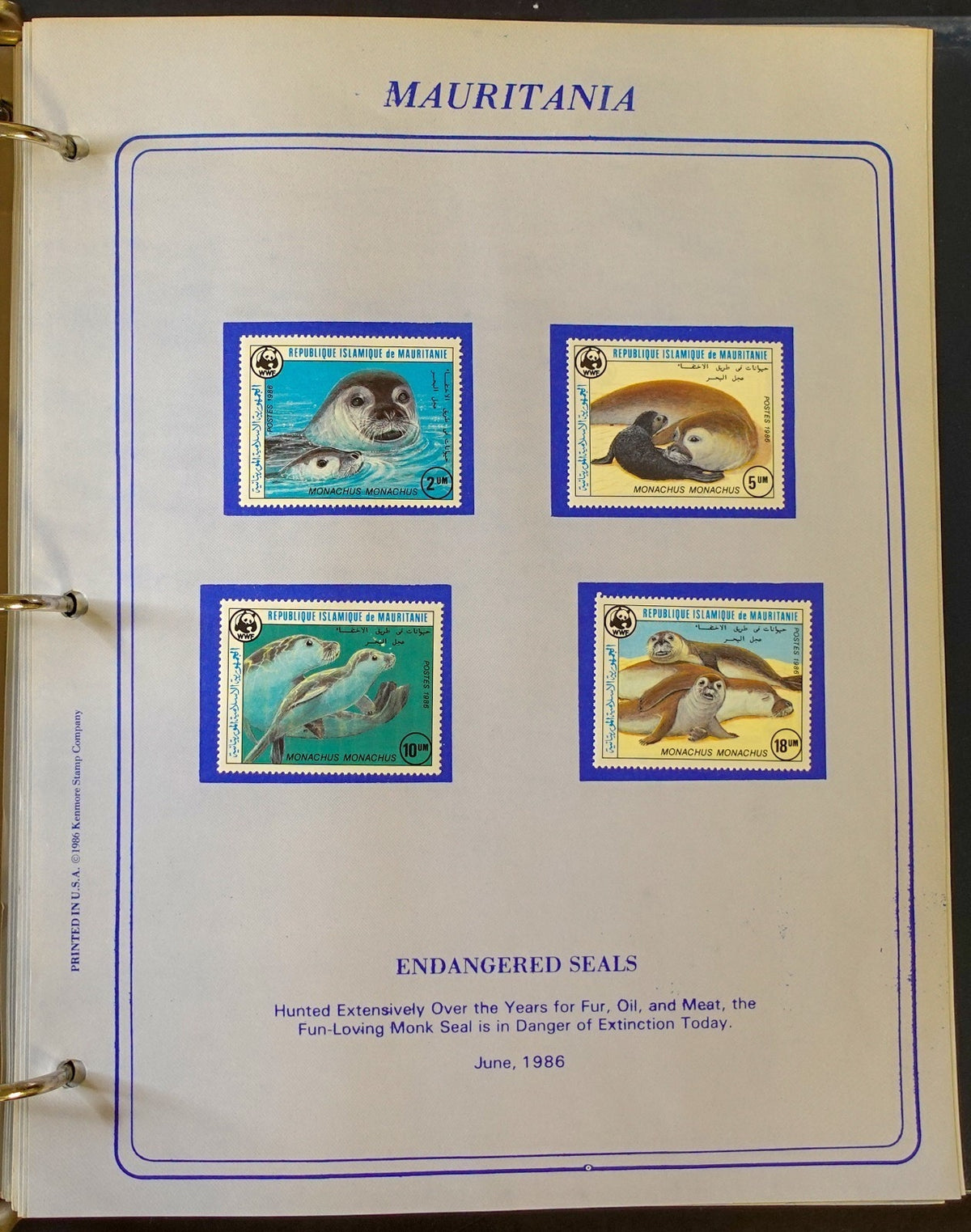 World New Issues Stamp Collection Album Mint Hinged 1984-1988 ZAYIX