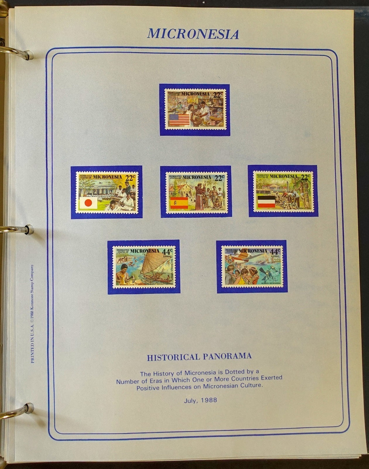 World New Issues Stamp Collection Album Mint Hinged 1984-1988 ZAYIX