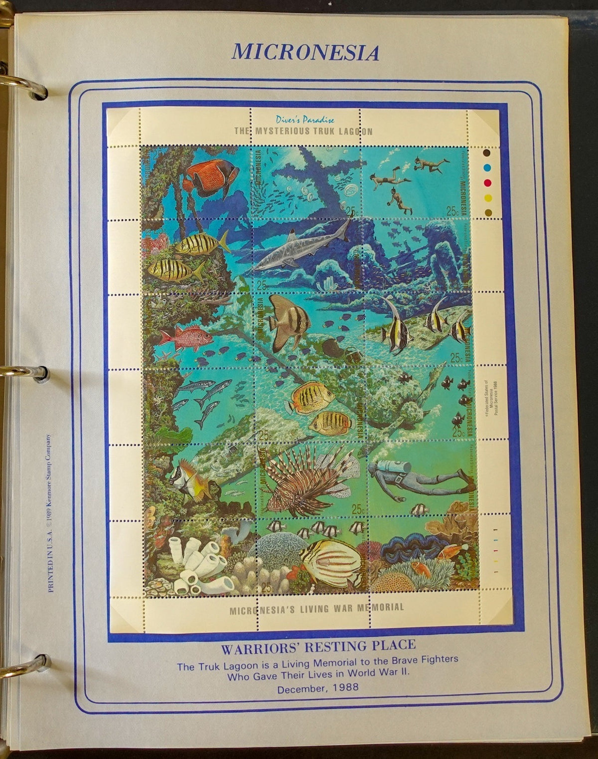 World New Issues Stamp Collection Album Mint Hinged 1984-1988 ZAYIX
