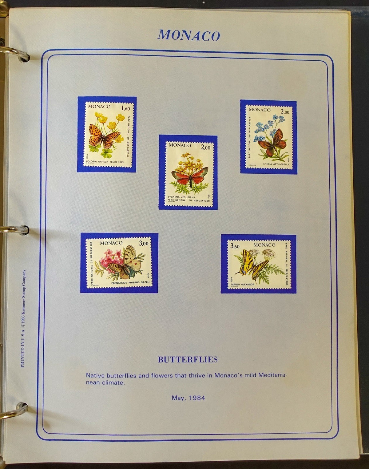 World New Issues Stamp Collection Album Mint Hinged 1984-1988 ZAYIX