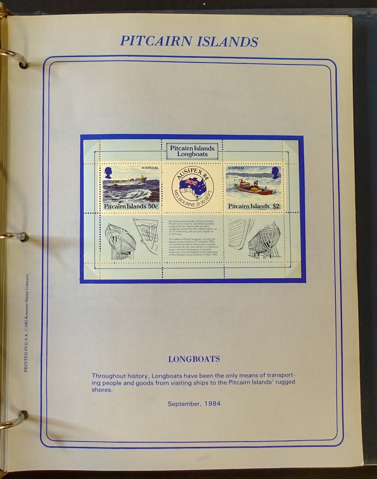 World New Issues Stamp Collection Album Mint Hinged 1984-1988 ZAYIX