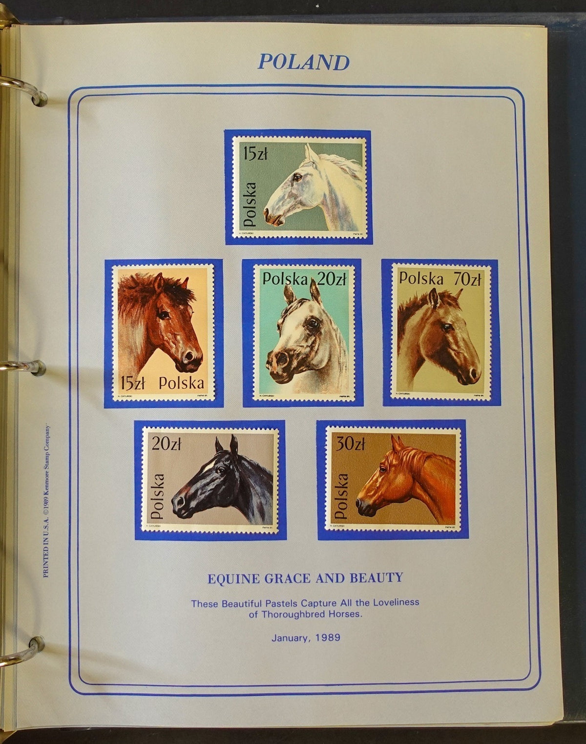 World New Issues Stamp Collection Album Mint Hinged 1984-1988 ZAYIX