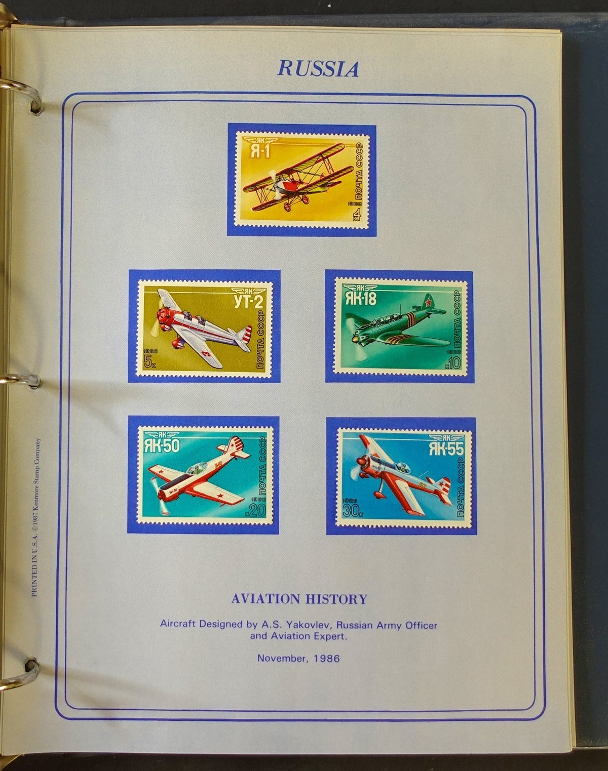 World New Issues Stamp Collection Album Mint Hinged 1984-1988 ZAYIX