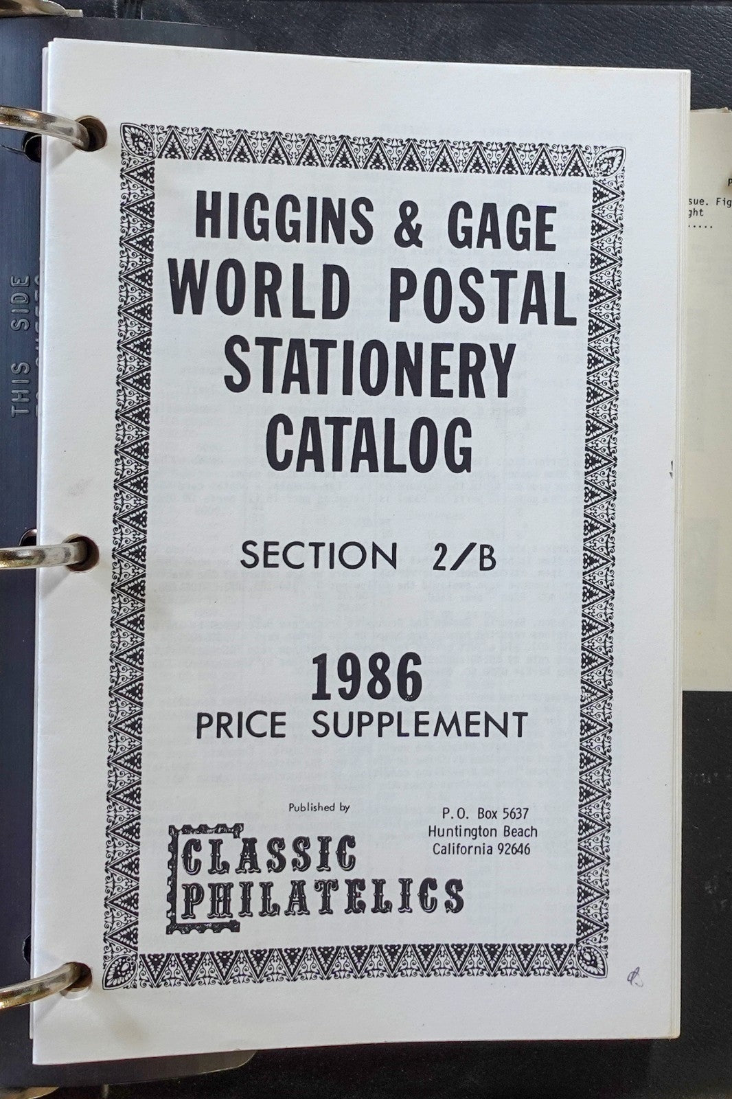 Higgins & Gage World Postal Stationery Catalogs A-Z ZAYIX