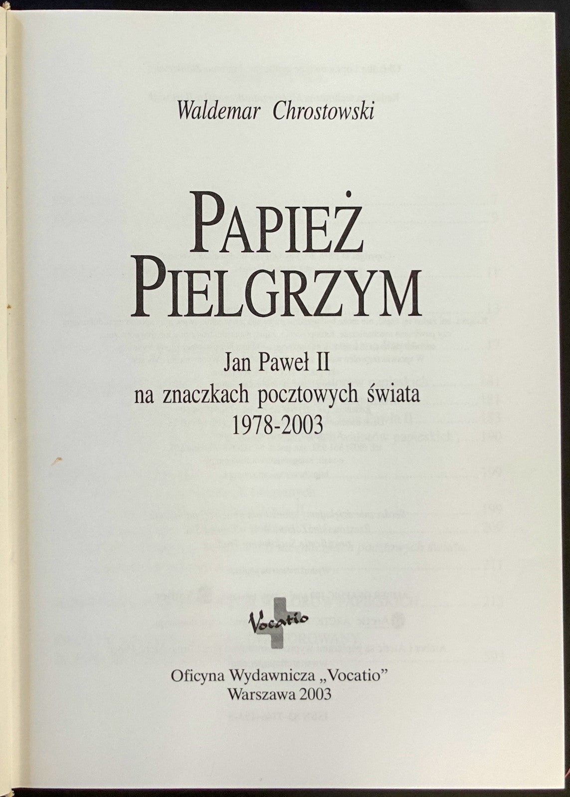 The Pilgrim Pope John Paul II Stamp Catalog 2003 Definitive Edition ZAYIX