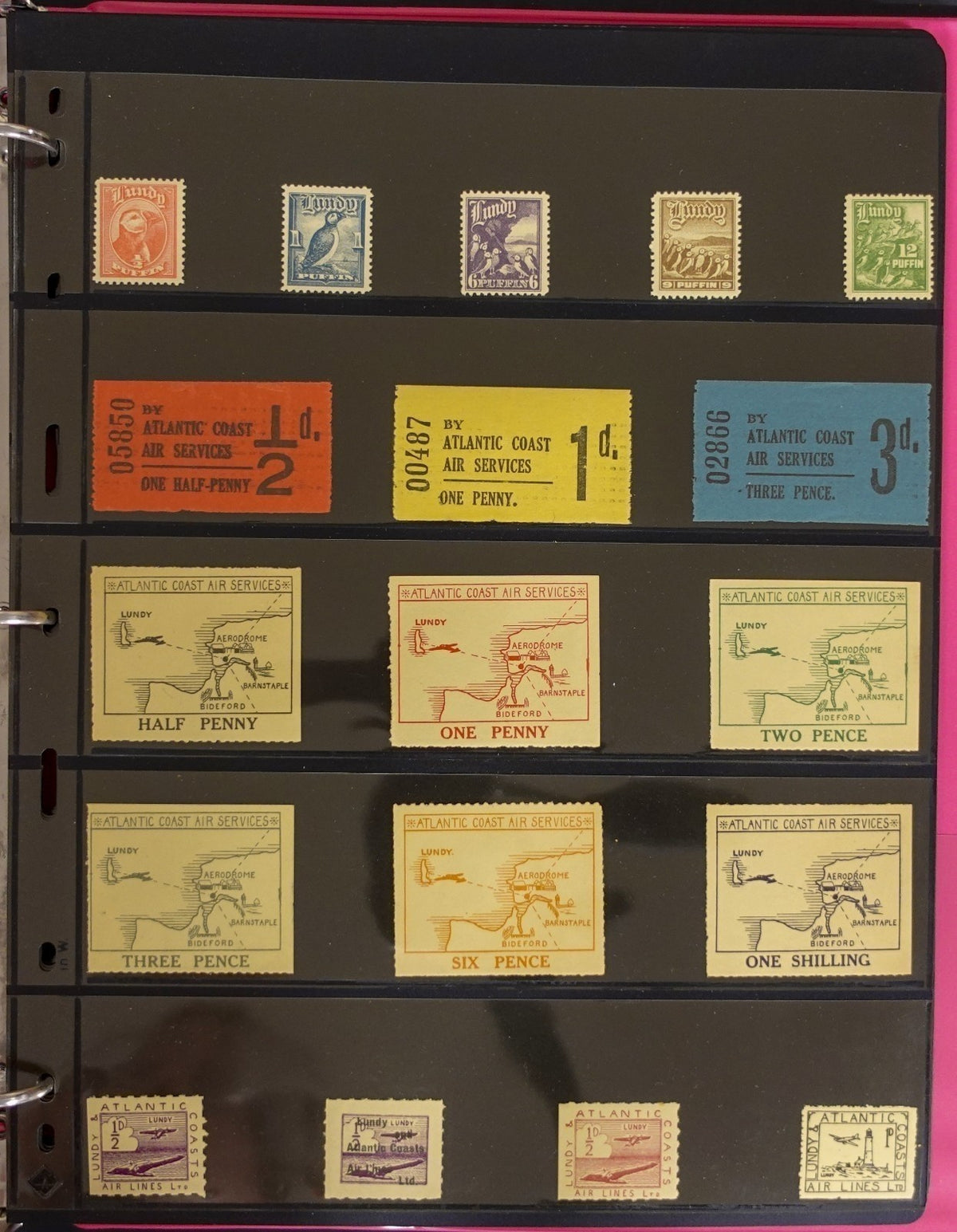 Lundy Island Comprehensive Local Post Specialized Stamp Collection Album ZAYIX
