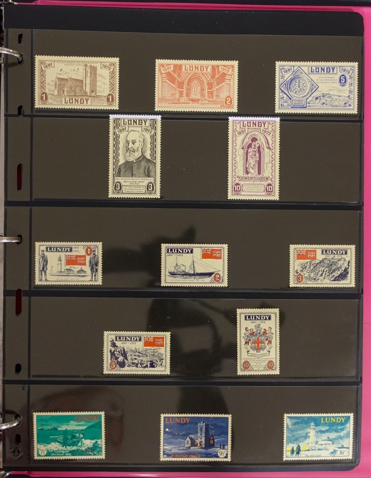 Lundy Island Comprehensive Local Post Specialized Stamp Collection Album ZAYIX