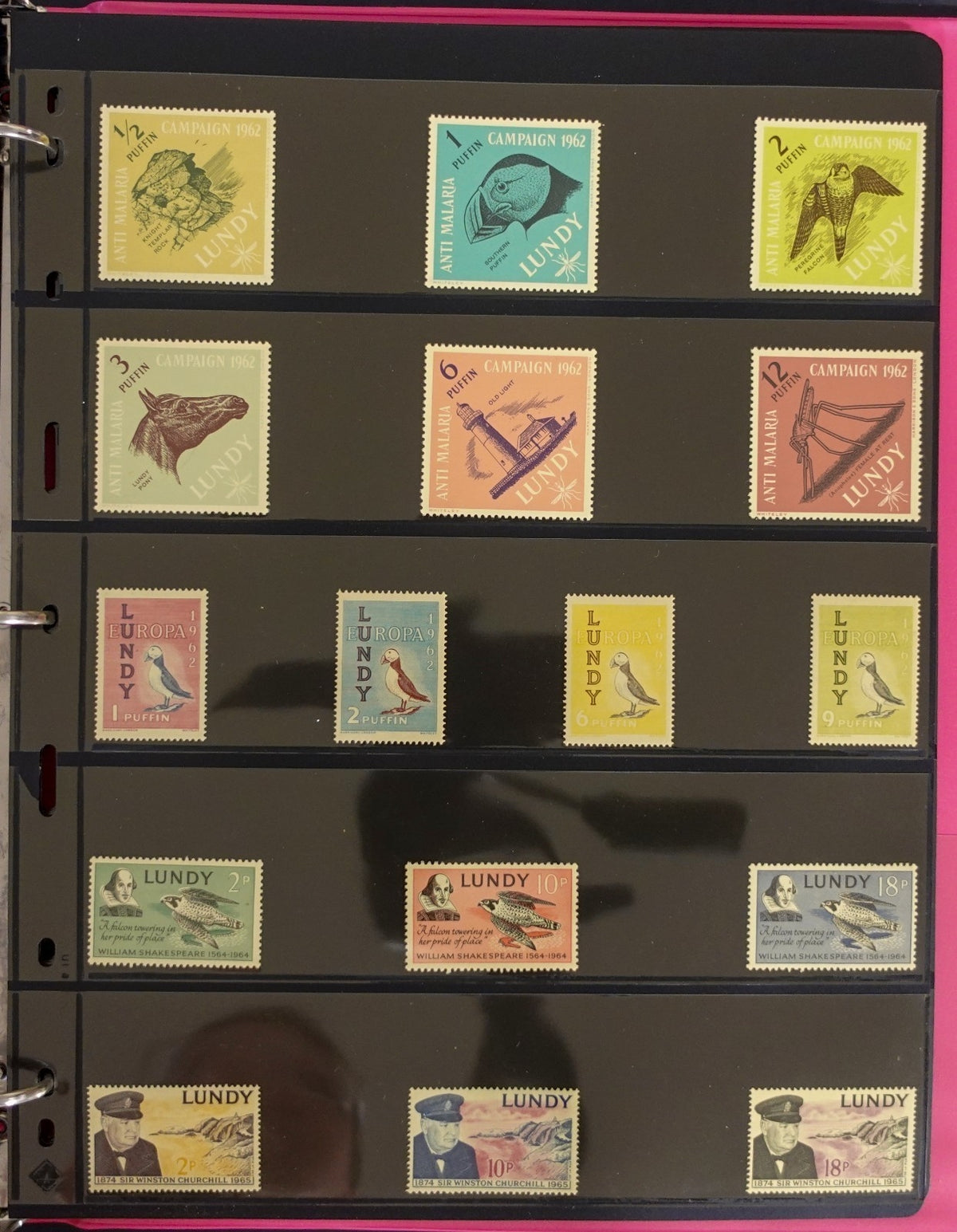 Lundy Island Comprehensive Local Post Specialized Stamp Collection Album ZAYIX